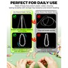 6 Rolls FIVEIZERO Elastic Bracelet String Cord, 0.4mm, 0.5mm, 0.6mm,