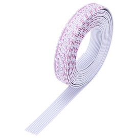 MECCANIXITY 26AWG IDC Wire Flat Ribbon Cable 3 m/9.8ft Length 1.3mm Pitch 10 Pin Red and White for JTAG/ISP Connecting