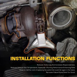 702670-0002 EBPV Turbo Pedestal & Exhaust Housing Valve Upgrade Turbo Pedestal Exhaust Housing Compatible with Ford 7.3L Powerstroke Diesel