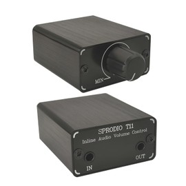 SPRODIO 3.5mm Audio Volume Controller, line Volume Control Box, 1/8" aux Mini Inline attenuator knob -T11