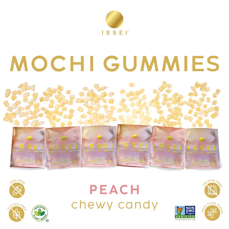 ISSEI Mochi Gummies | Dye-Free Candy with Colors from Natural