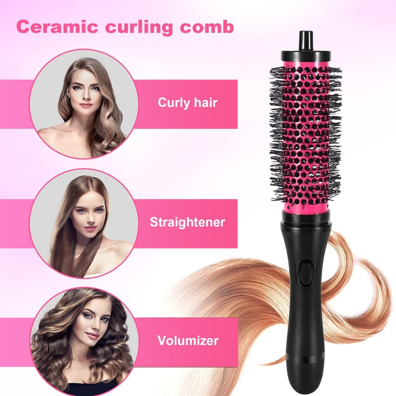 Clickinline 6pcs/set 3 Sizes Detachable Handle Hair Roller Brush with