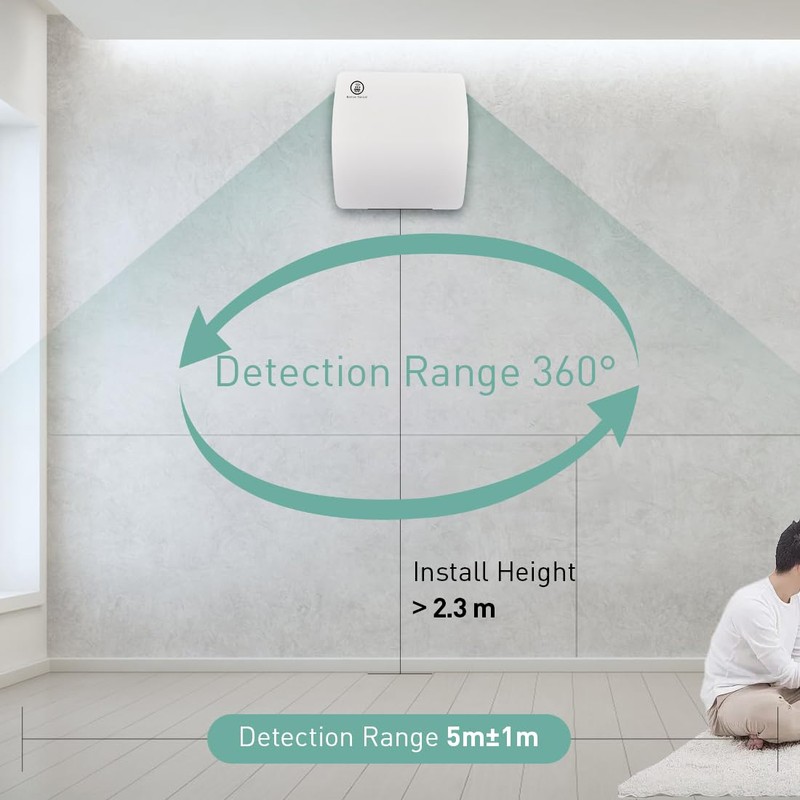 Hehou 5.9 Inch Bathroom Exhaust Automatic Fan Low Noise Window