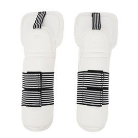 1 Pair Taekwondo Arm Protectors EVA Foam PU Matte Surface Flexible Thickened Elastic Kickboxing Elbow Protectors L