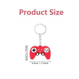 Gaming Keyrings - 4pcs Gaming Party Bag Fillers Supplies Keychains,Gaming Controller Keyrings,Game Handle Pendant Keyring Decorations for Party Bags Teenager Boys Kids Gifts,Kids Party Favors Supplies