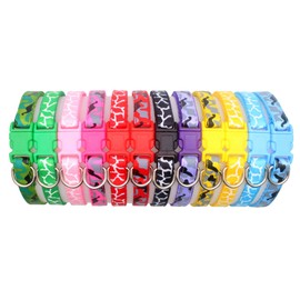 YOY 12 pcs/Set Soft Nylon Puppy Whelping ID Collars - Adjustable Reusable Washable Baby Dog ID Bands Pet Identification for Breeders, Neck 8" - 13"