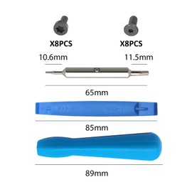 3-Piece Ring Screwdriver with 16 Screws, Replacement Ring Screwdriver, Doorbell Screwdriver, Household Screwdriver Set, Repair Tool