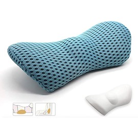 Lumbar Support Memory Foam Pillow Bed Cushion for Sleep Lower Back Pillow for Bed Car Office Chair Travel