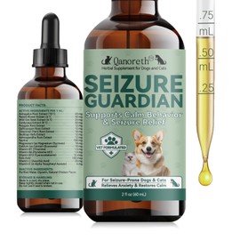Seizure Guardian for Dogs and Cats – Helps Manage Seizure Symptoms, Helps Calm the Nervous System & Ease Twitching/Restlessness, Natural Herbal Formula with Passionflower & Ashwagandha & More, 2 Fl Oz