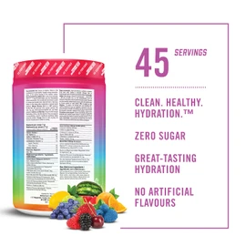 BioSteel Hydration Mix, Great Tasting Hydration with Zero Sugar, and No Artificial Flavours or Preservatives, Rainbow Twist Flavour, 45 Servings per Tub