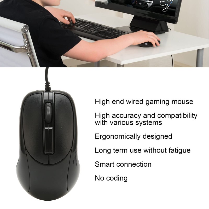 ASHATA para el Mouse de Interfaz , Mouse para Juegos