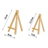 Mini Wooden Easels Display - 3Inch Mini Easel & Canvas