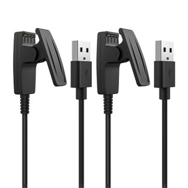 Charging Cable for Garmin SLEIJAOOE.N [2pcs 1M] Garmin Charger, Garmin Charger Cable ForeAthlete 230J 235J 630J 35J 645 Music/Approach G10 S20J /Vivomove HR/Forerunner 35 35J 230 235 630 644 5 Music