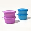 Tupperware Modular Bowl 200ml 4P Purple Blue Airtight Container /