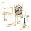 Dasher Products Gold Picture Frames Double-Sided, 6-Pack 4x6 Acrylic Table