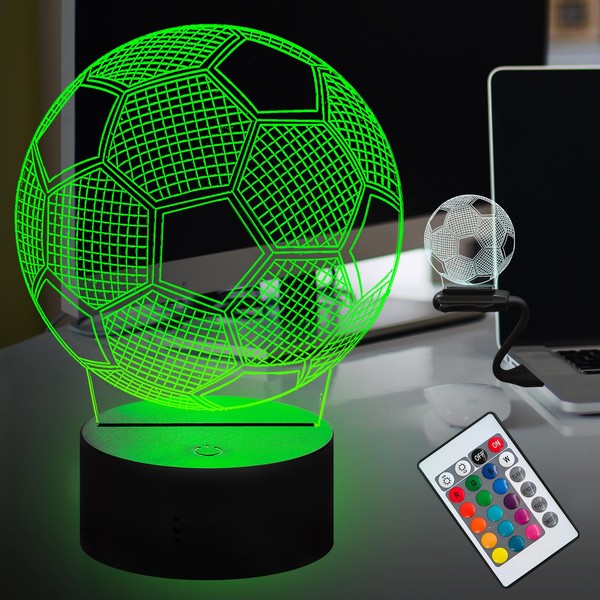 Laysinly 3D Optical Illusion LED Night Light for Sports Fans