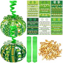 Mooliwe 30 Sets Valentines Day Crafts Kit Paper Valentines Ornaments for Tree Religious Christian DIY Crafts Bulk for Classroom Home Church Activity Reward Gift Sets Party Favors Decor(Irish)