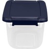 Hefty Home Logic 6.5 Qt. Latch Lid Storage Tote, Clear/White,
