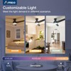 Amico Ceiling Fans with Lights, 52 inch Low Profile Ceiling