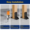 SPACEEUP 4x4 Post Base 4 Pcs, Inner Size 3.6"x3.6" Wood