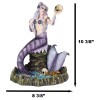 Large Sirens of The Seas Necromancer Gothic Mermaid Holding A