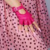 DooWay Women's Short Leather Driving Gloves Gloves Rose Pink Genuine