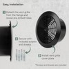 Vent Systems 6'' Inch - Black - Plastic - Dismantable