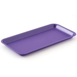 Harfield Individual Serving Food Platter Purple (Pack of 2) Reusable Virtually Unbreakable Polycarbonate Plastic