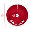com-four® High-quality Christmas Tree Skirt to Protect Against Pine Needles,