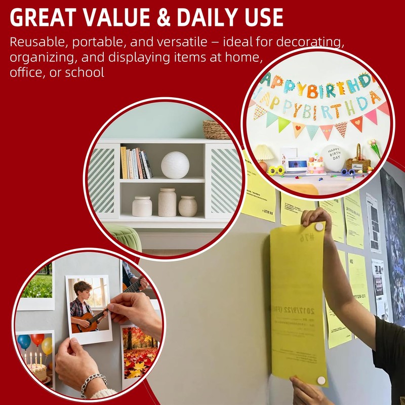 VIKOS Products Reusable Sticky Tack for Wall Hanging – Removable
