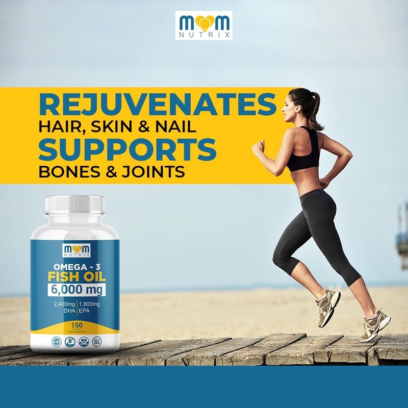 Omega 3 Fish Oil with Maximum EPA DHA - Supports