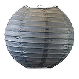 1 Piece Paper Lantern Lampshade for ceiling light Party Birthday Baby Shower Wedding Celebration Decoration (8"(20CM), Grey)