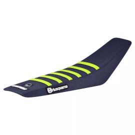 KTM 2024-25 Husqvarna Husky TC 65 TC65 Seat Cover  KTM BLUE/NEON YELLOW rib#445 LOGO