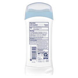 Dove Invisible Solid Antiperspirant Deodorant Stick 2 Count Powder, for Women, For All Day Underarm Sweat & Odor Protection 2.6 oz