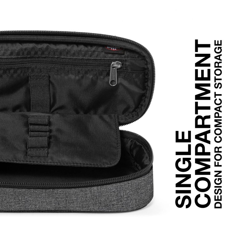 Eastpak Oval Single Pencil Case, 22 cm, Black Denim
