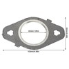 6pcs Exhaust Manifold Gasket Set Perfect Sealing Replacement for Dodge