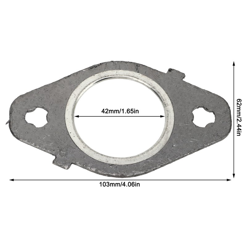 6pcs Exhaust Manifold Gasket Set Perfect Sealing Replacement for Dodge