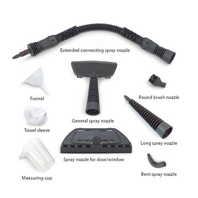 Performance Tool W50079 Red/Black 900W Handheld Steam Cleaner