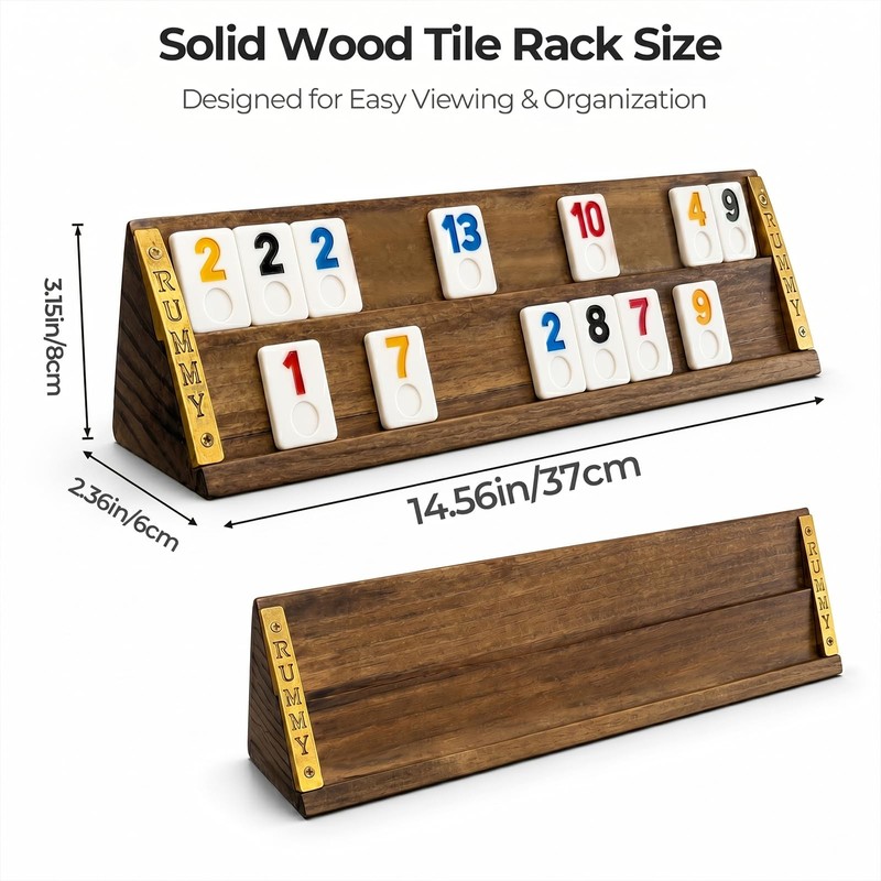 HOROW Rummy Cube Game Set 4 Player Edition, with 4