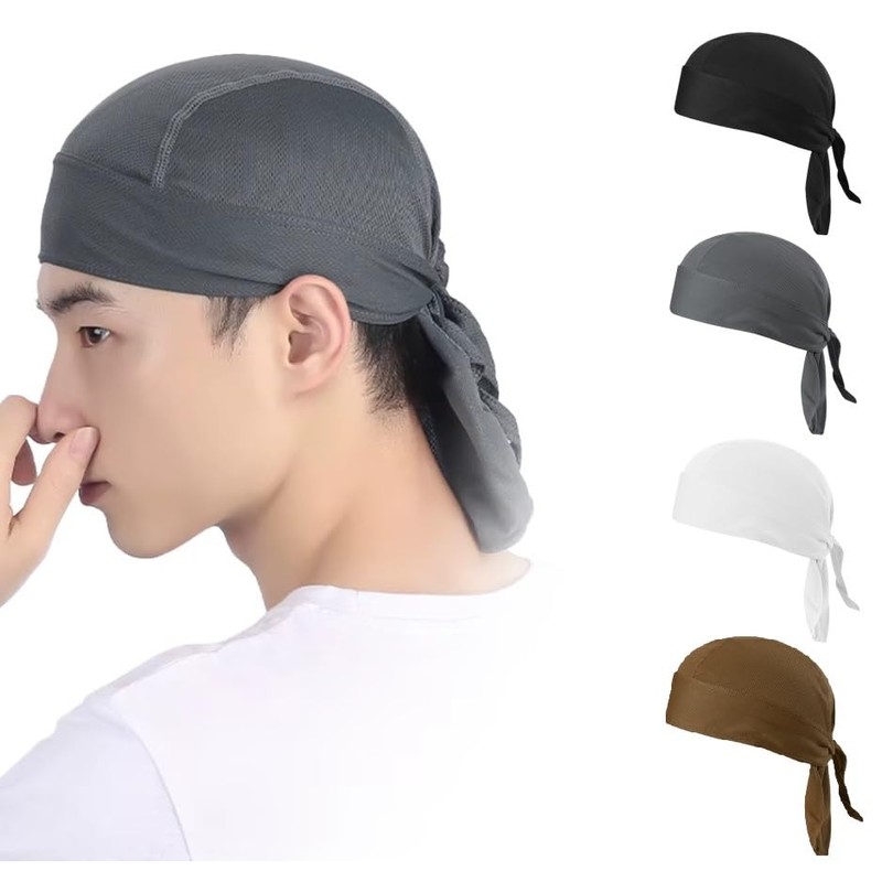 EVD-X Durag Gorro para Ciclismo y Motocicleta, Diadema Deportiva Ajustable,