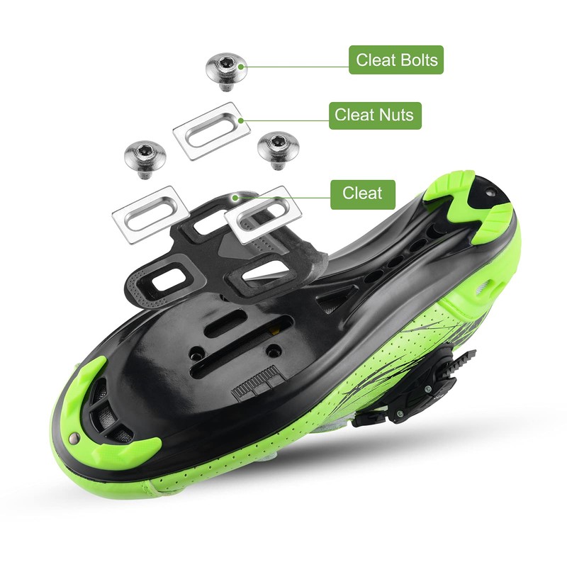 ROCKBROS Bike Pedals Road Bicycle Pedals Cleats Set Clipless Pedals