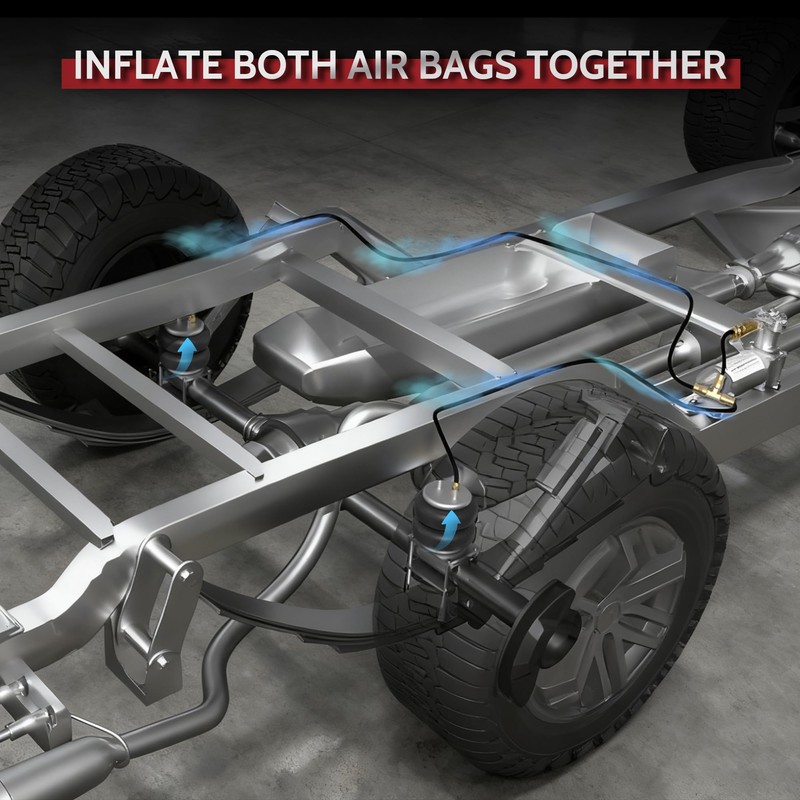 WINSBULL Air Bag Compressor Lightning Inflation Universal On Board Air