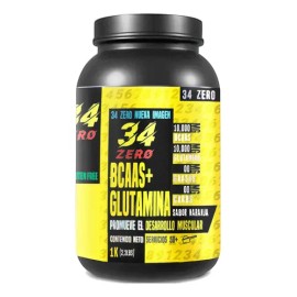 Aminoácidos Bcaas + Glutamina 34 Zero 1kg Varios Sabores