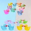 Cidinge Cidinge 100 Pcs Luminous Mini Resin Ducks Tiny Glow in The Dark Duck Micro Garden Landscape Potted Plants Decoration Aquarium Dollhouse Ornament for Family Crafts Decor