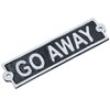 AB Tools Go Away Cast Iron Sign Plaque Door Wall