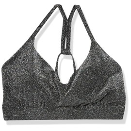 Body Glove Women's Ruth Plus Fixed Triangle Bikini Top Swimsuit with Adjustable Tie Back Detail, Available in Sizes 1X,2X,3X, Stardust Sparkle