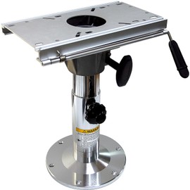 Yuleimy Adjustable Boat Seat Pedestal with Slider and Post, 13-19 Inch