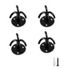 Ymaiss 4Packs Stainless Steel Mount Ceiling Hooks with 3 Hooks,