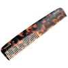 Giorgio G31 Double Tooth Hair Dressing Table Comb, Fine and Wide Tooth Dresser Comb For Hair, Beard and Mustache, Coarse and Fine Hair Styling Comb. Handmade Saw-Cut from Cellulose and Hand Polished