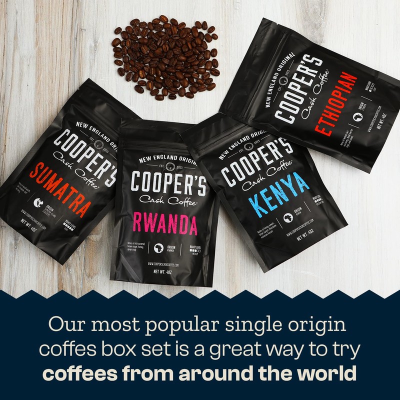 Gourmet Coffee Sampler Gift Box Set, Roasted Coffee Ground, Sumatra